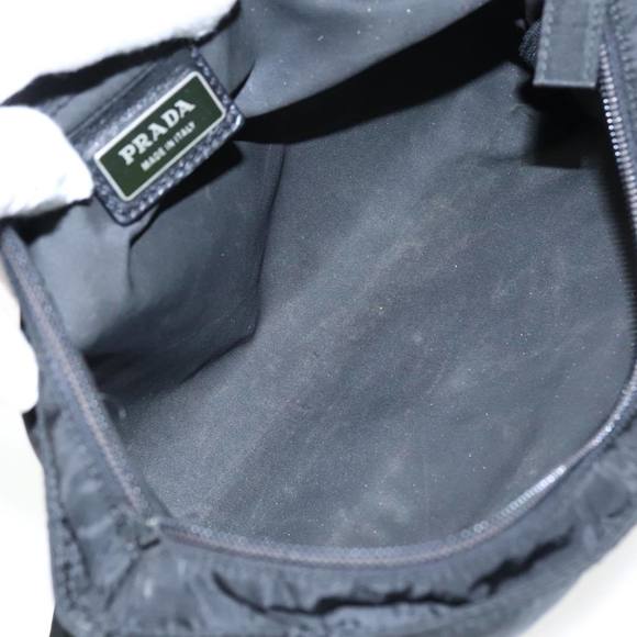 PRADA Shoulder Bag Nylon Black Silver Auth 95371 - Picture 11 of 16